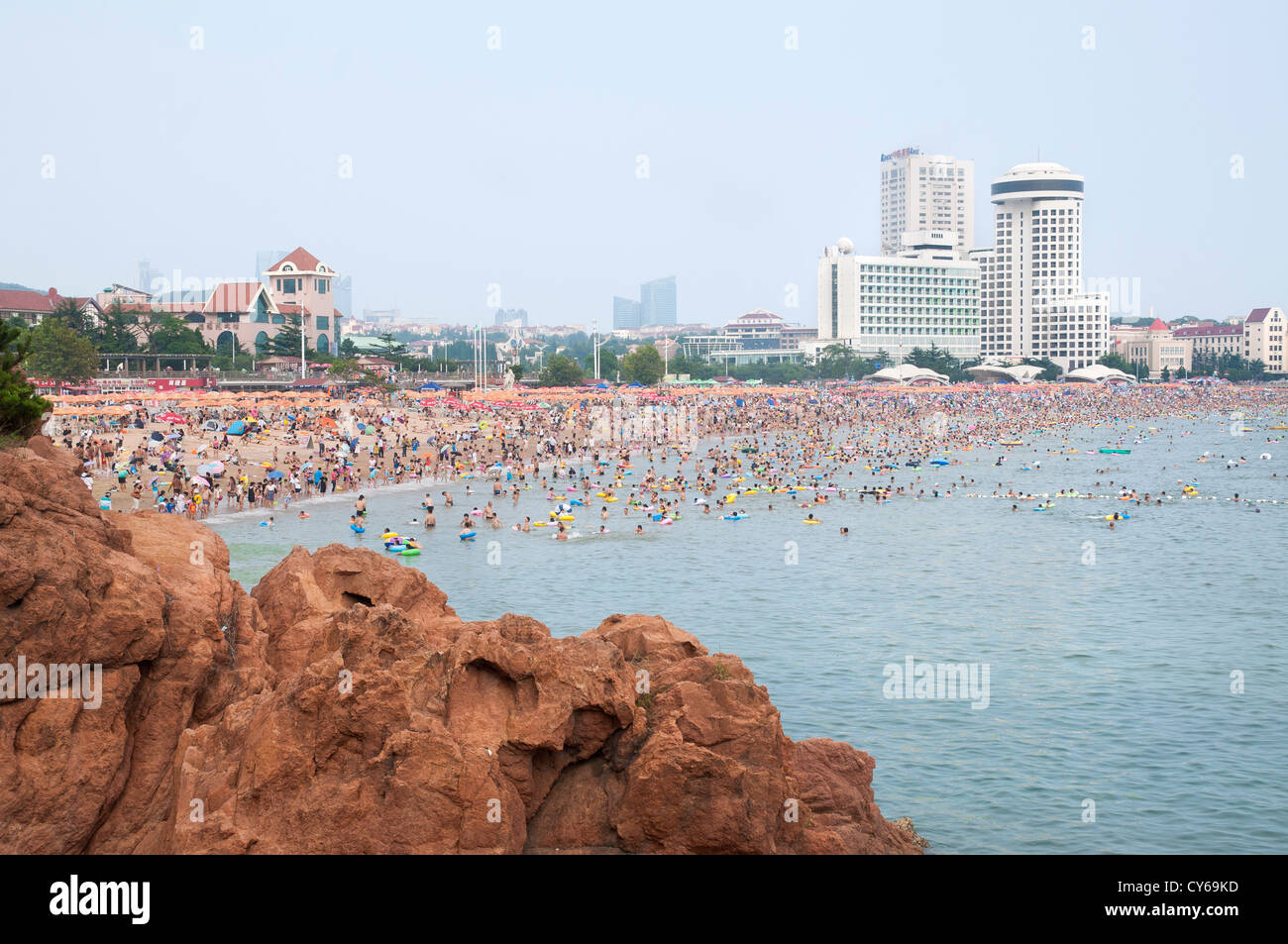 No. 1 Bathing Beach, Qingdao, China Stock Photo - Alamy