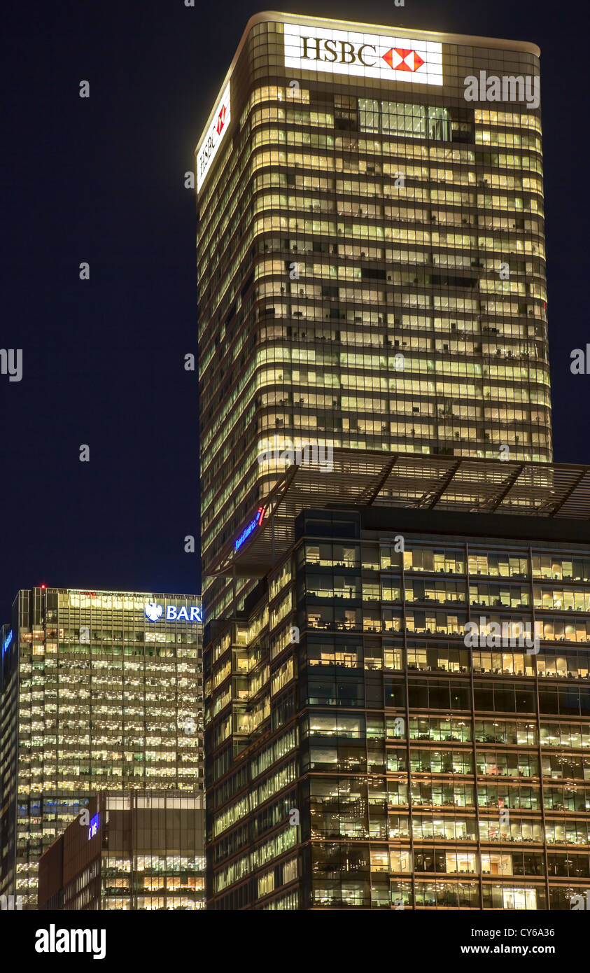 HSBC UK head Office in Canary Wharf Stock Photo Alamy