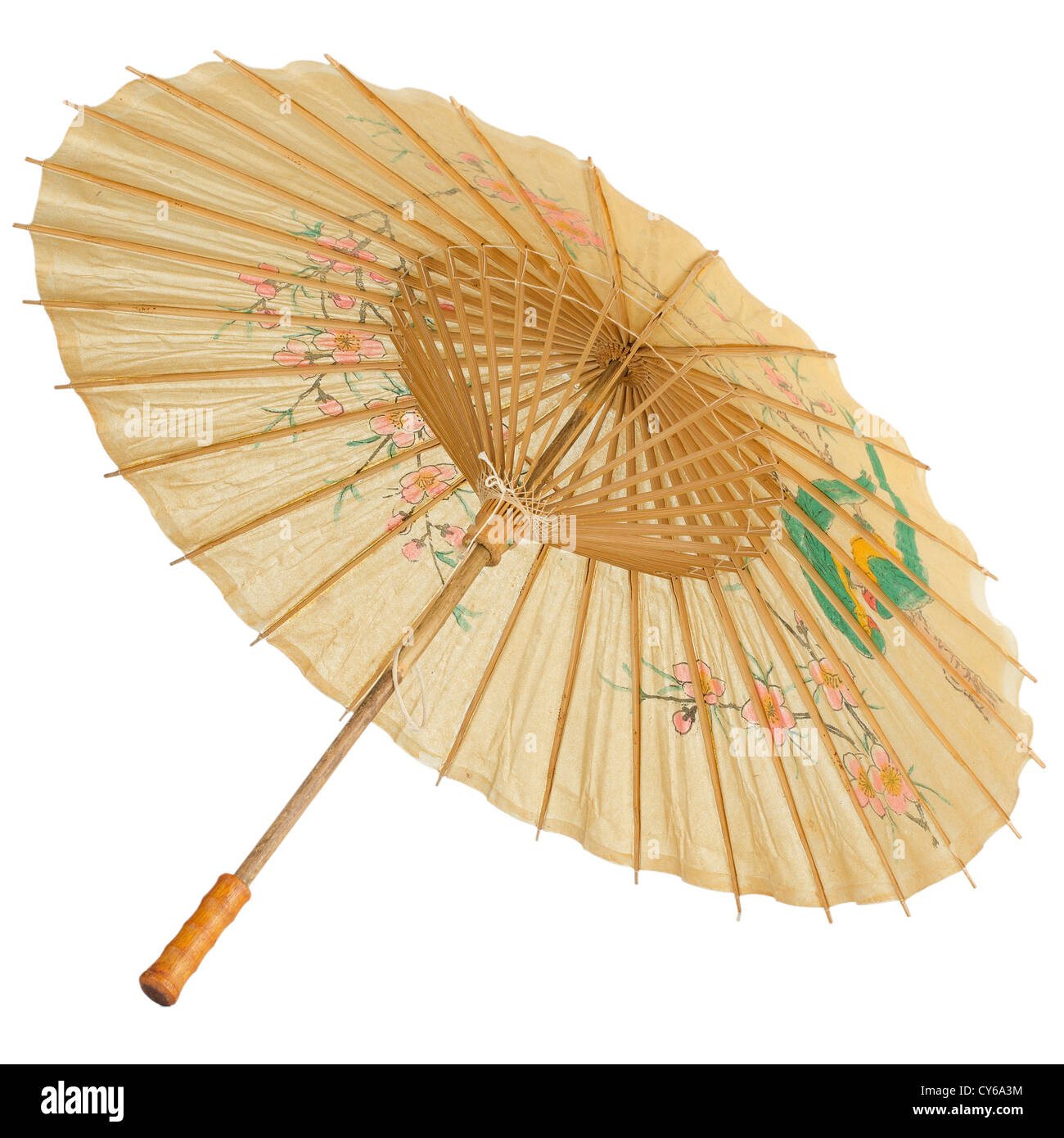 Oriental umbrella isolated on white background Stock Photo Alamy