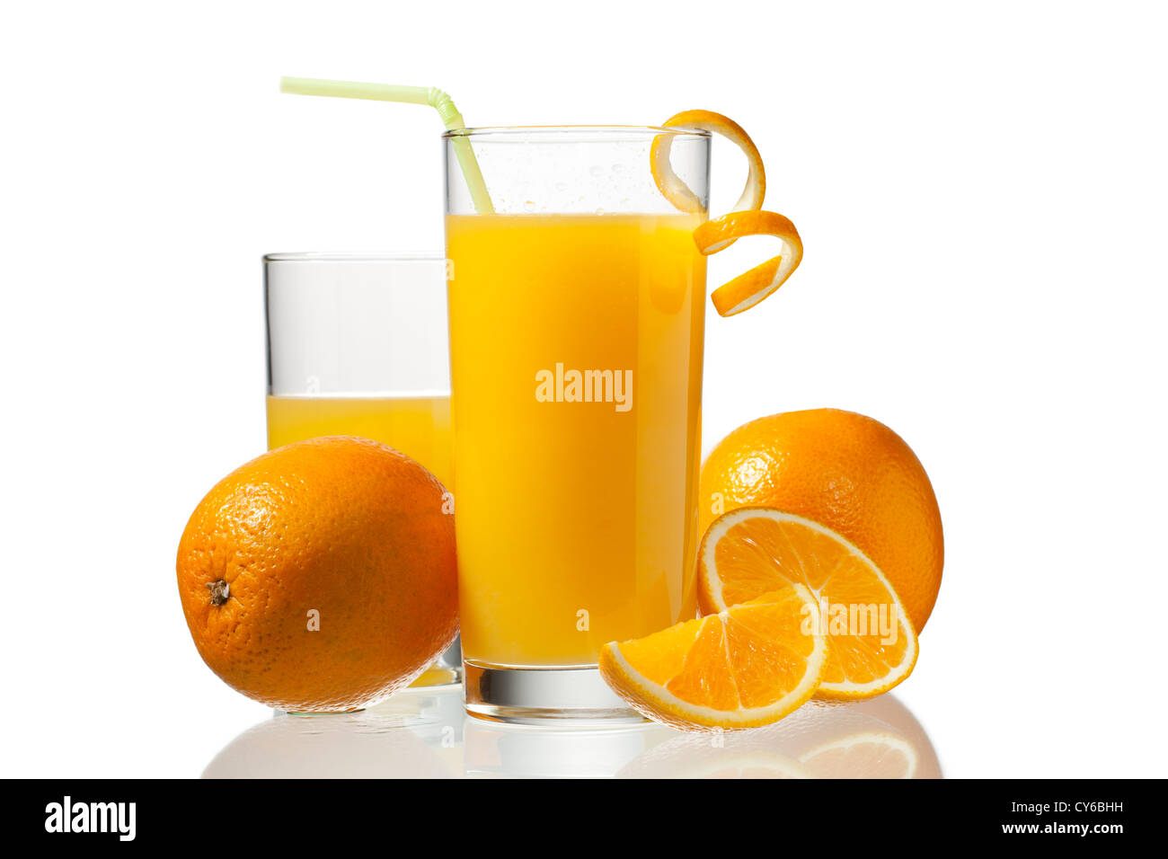 Fresh Orange Juice Stock Photo Alamy