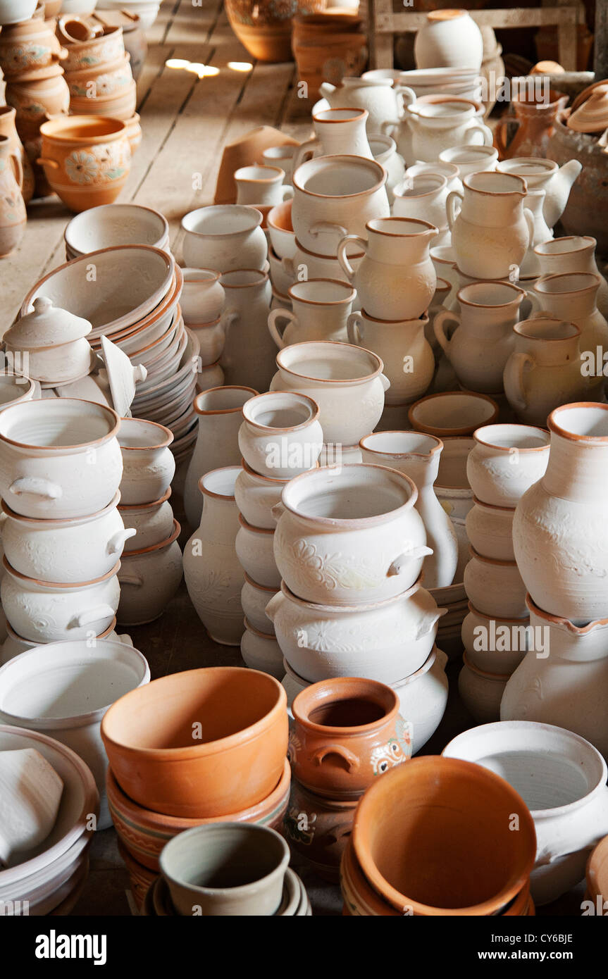 Clay pots pottery Stock Photo Alamy