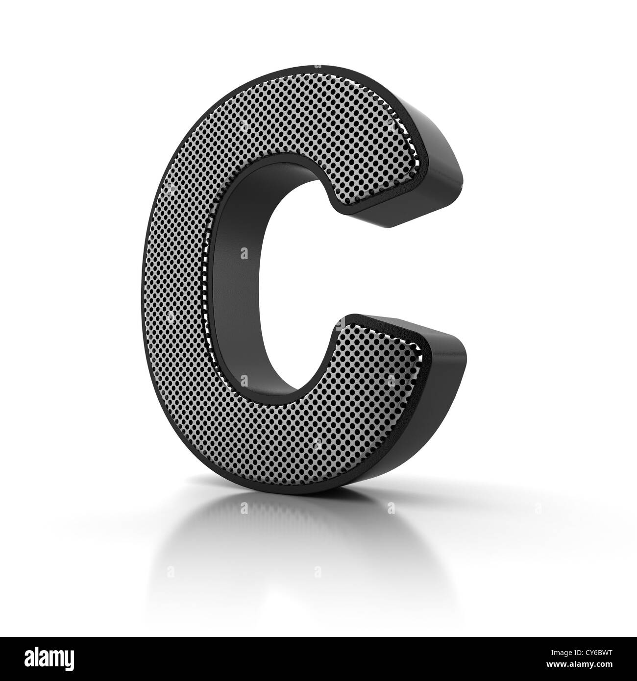 The letter C Stock Photo