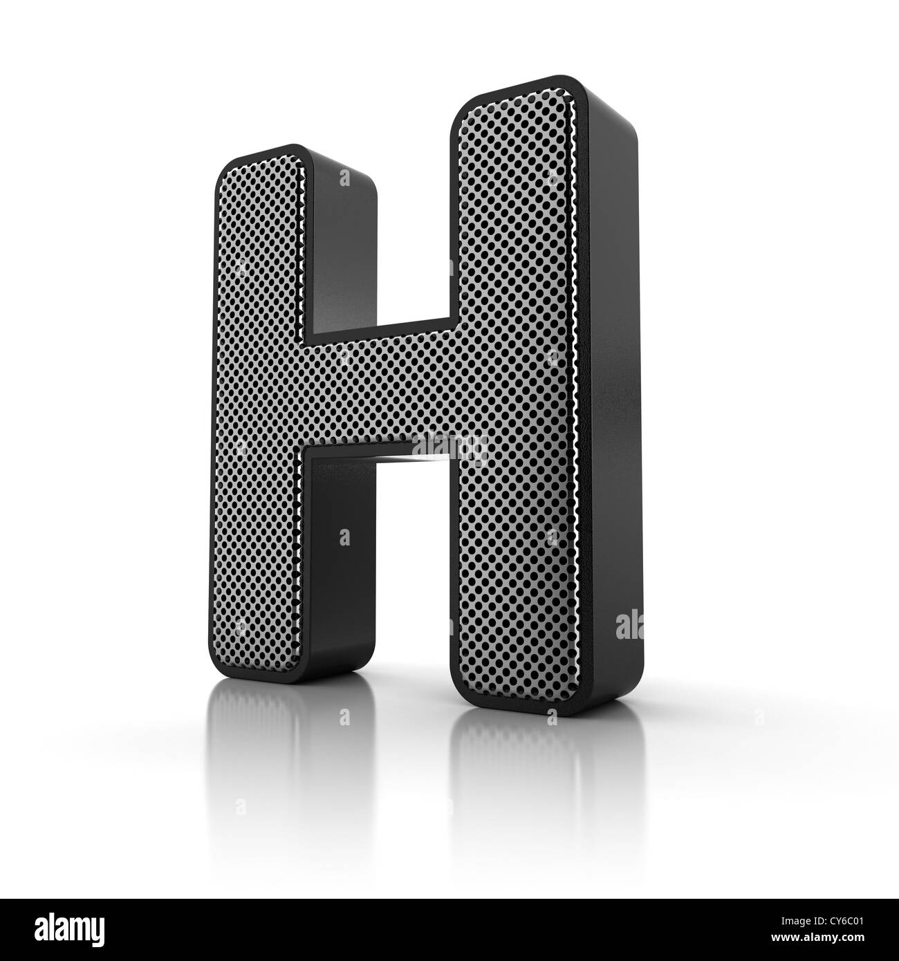 The letter H Stock Photo