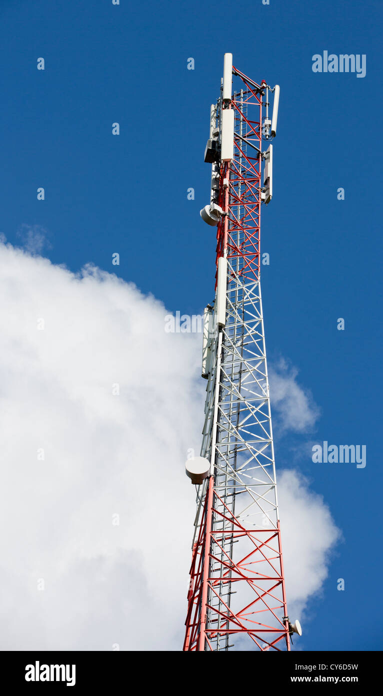 Cellular antenna tower , Finland Stock Photo