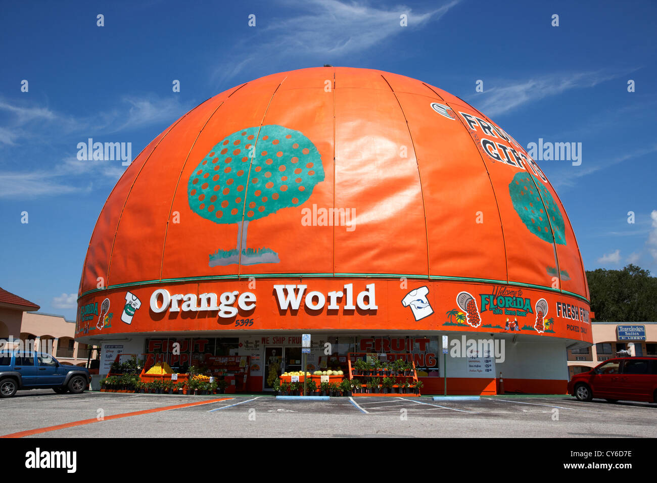 eli's orange world the worlds largest orange kissimmee florida usa Stock Photo