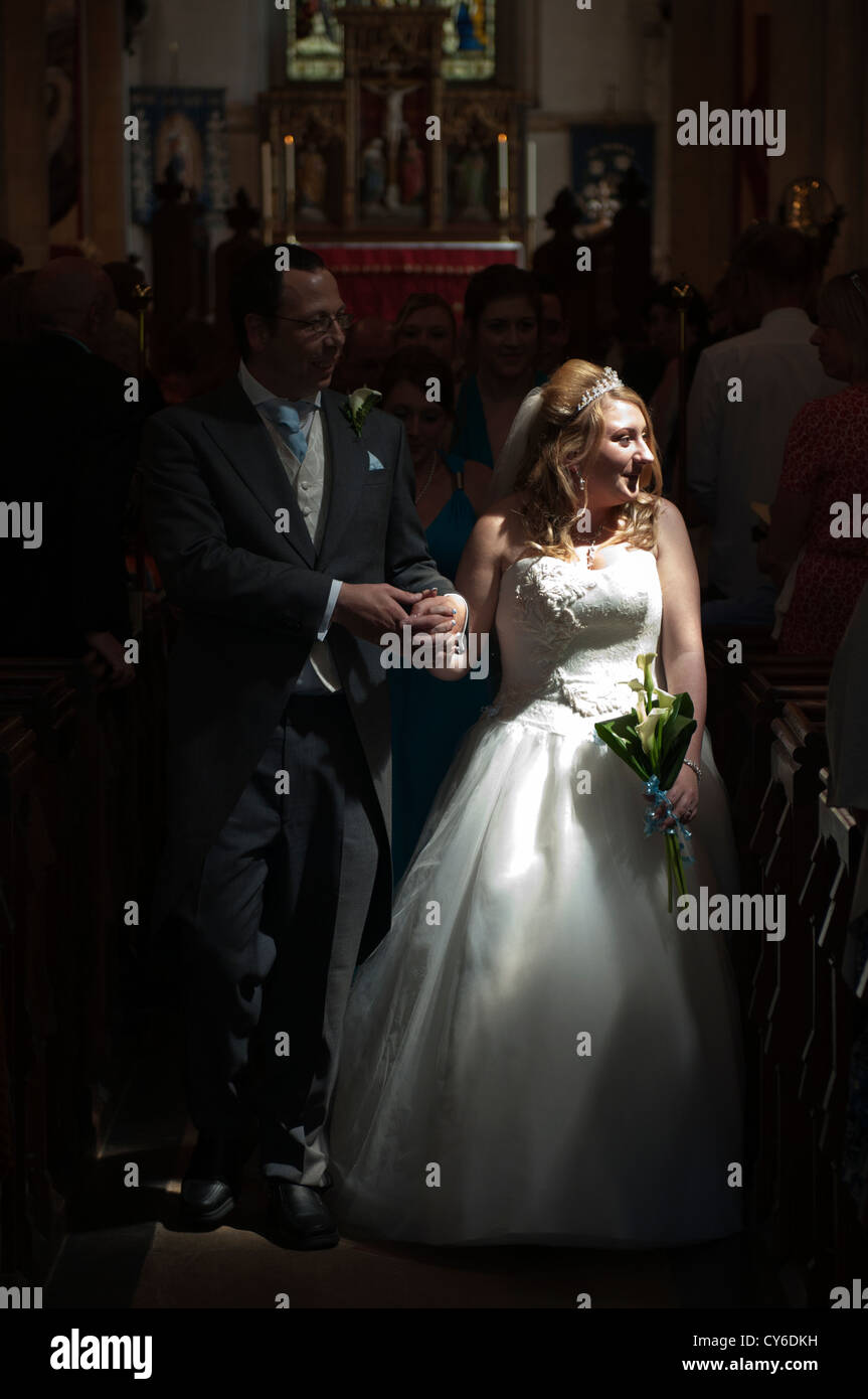 Model Released bride at the wedding Stock Photo