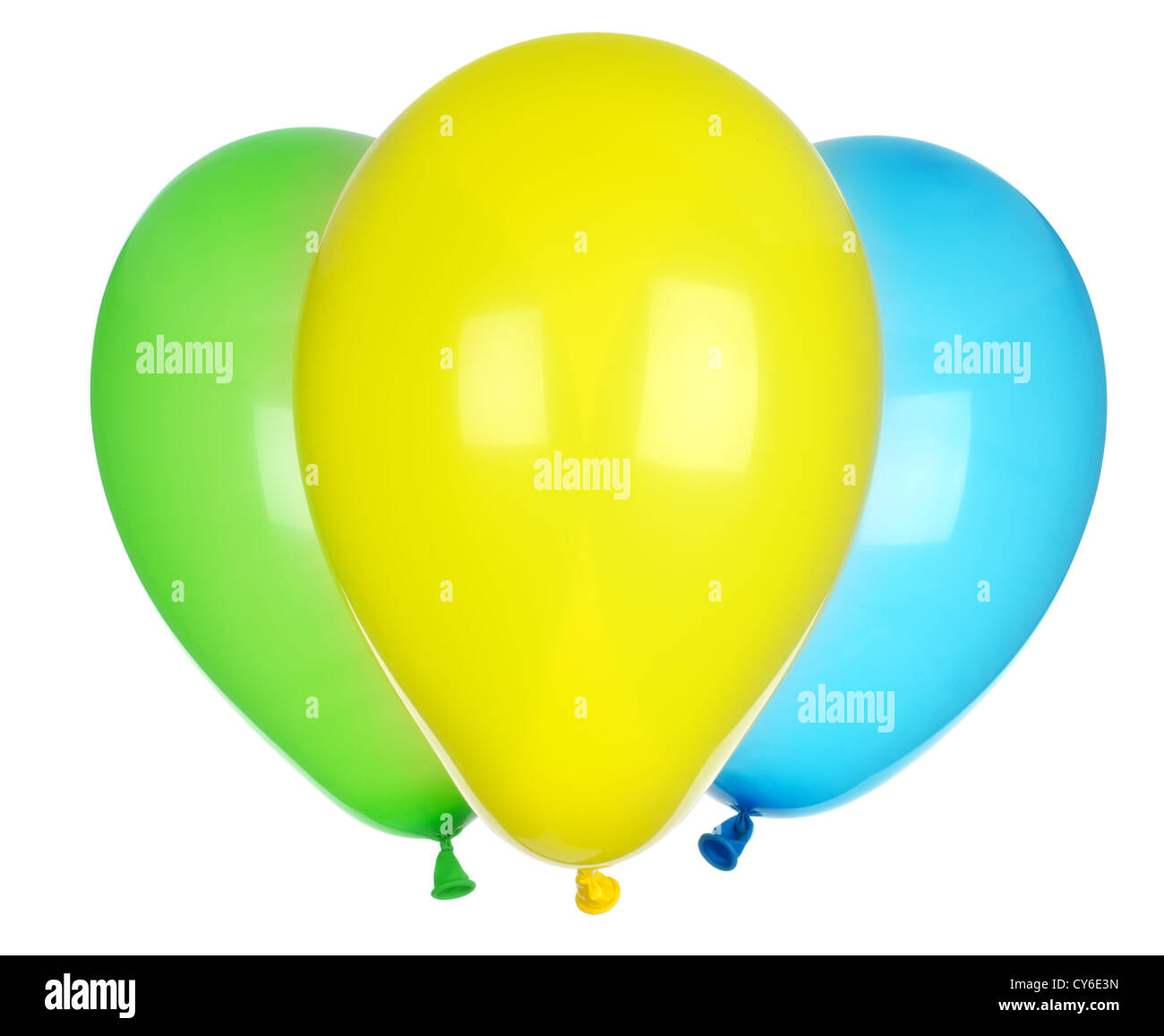 Bright balloons isolated on a white background Stock Photo - Alamy