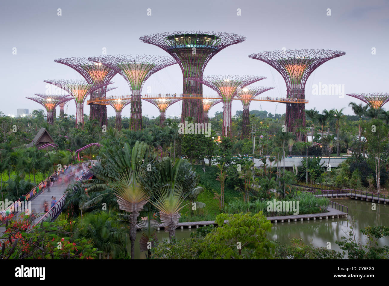 Gardens by the bay of singapore hi-res stock photography and images - Alamy