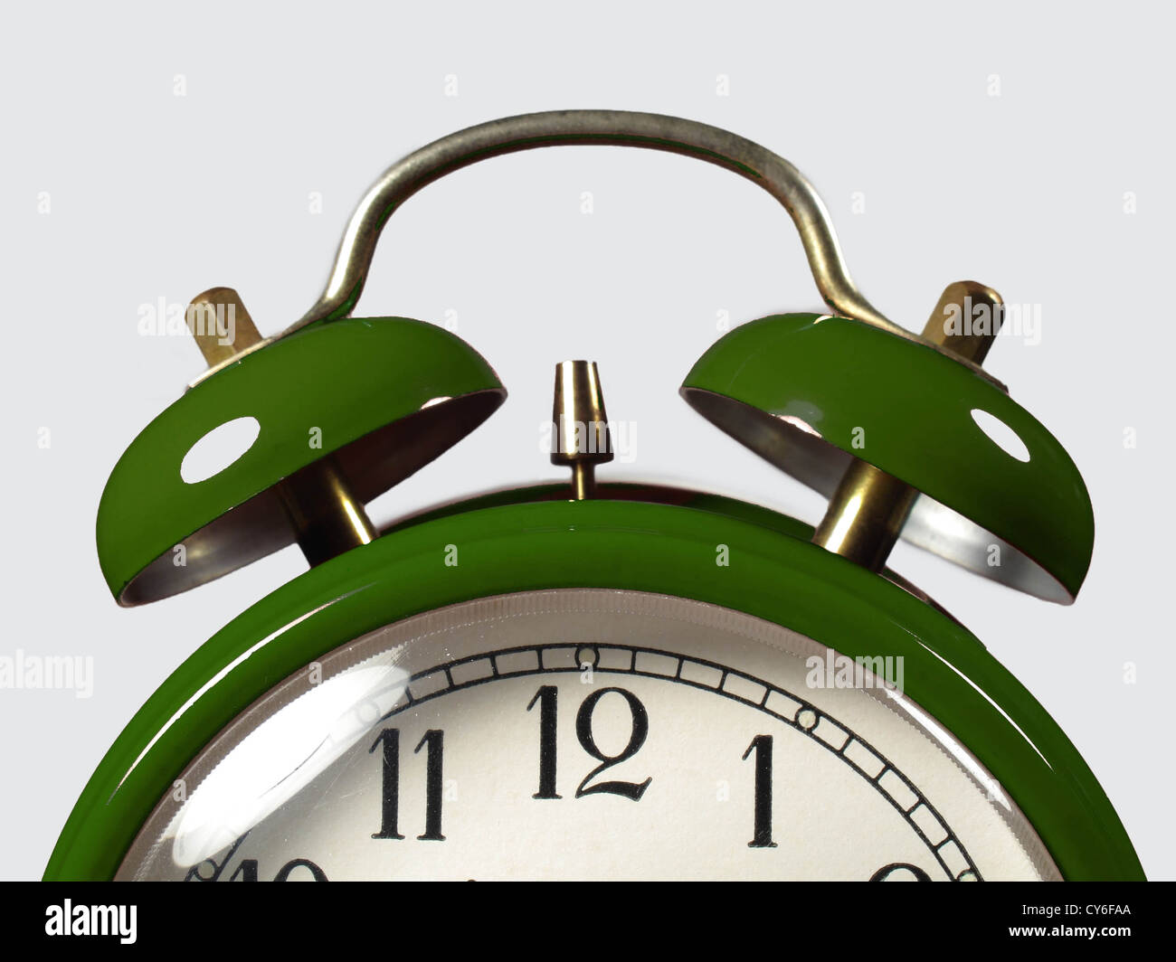 Alarm clock in the foreground Stock Photo Alamy