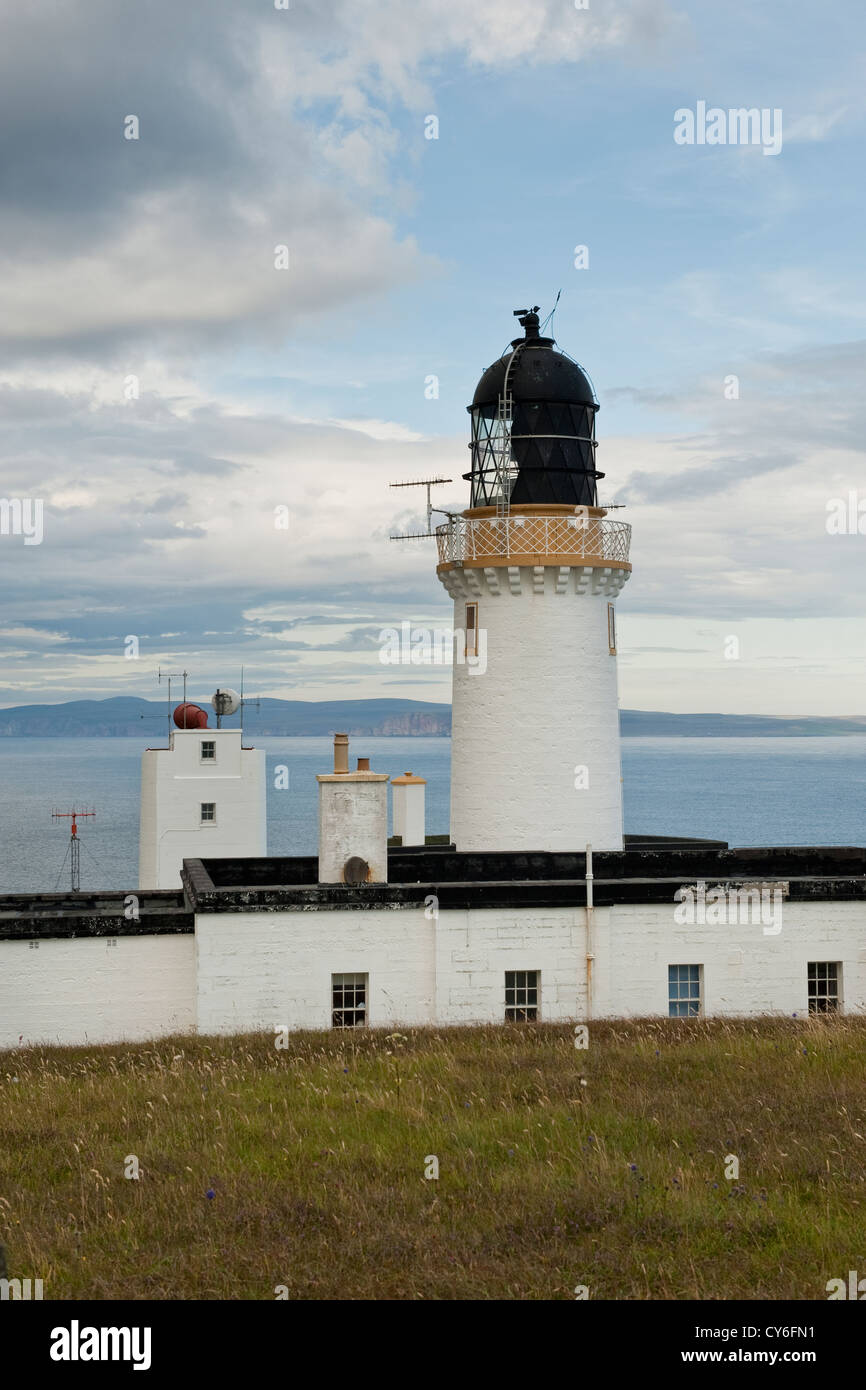 Dunnet Head Lighthouse in Caithness, Scotland Stock Photo