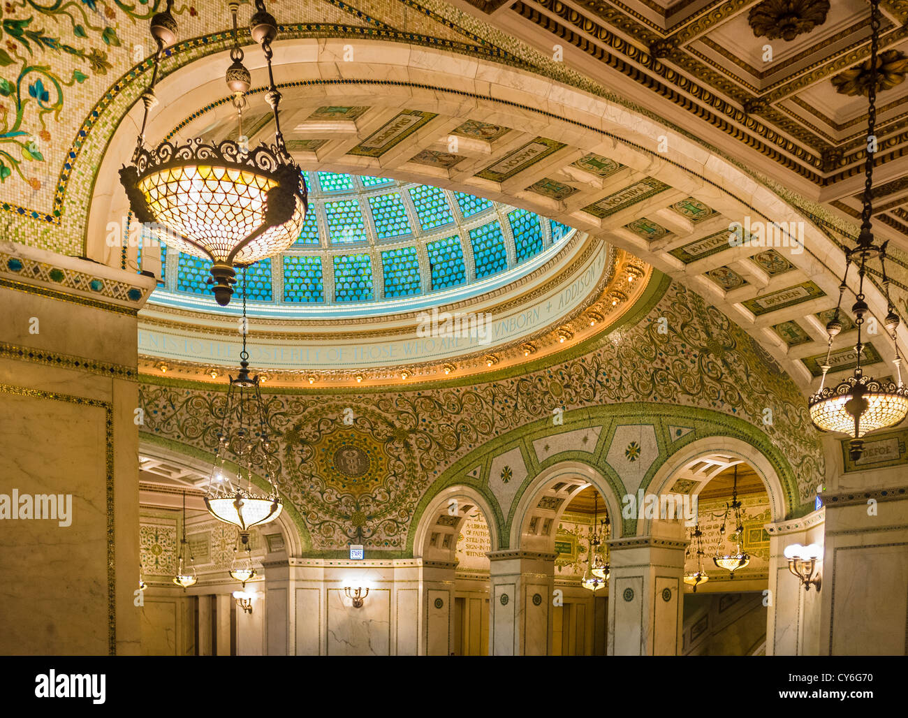Chicago Cultural Center 1897 Featuring The World S Largest