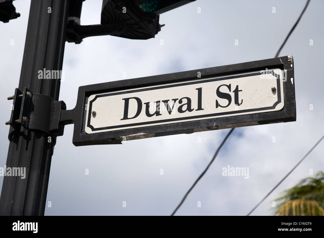 duval street key west florida usa Stock Photo