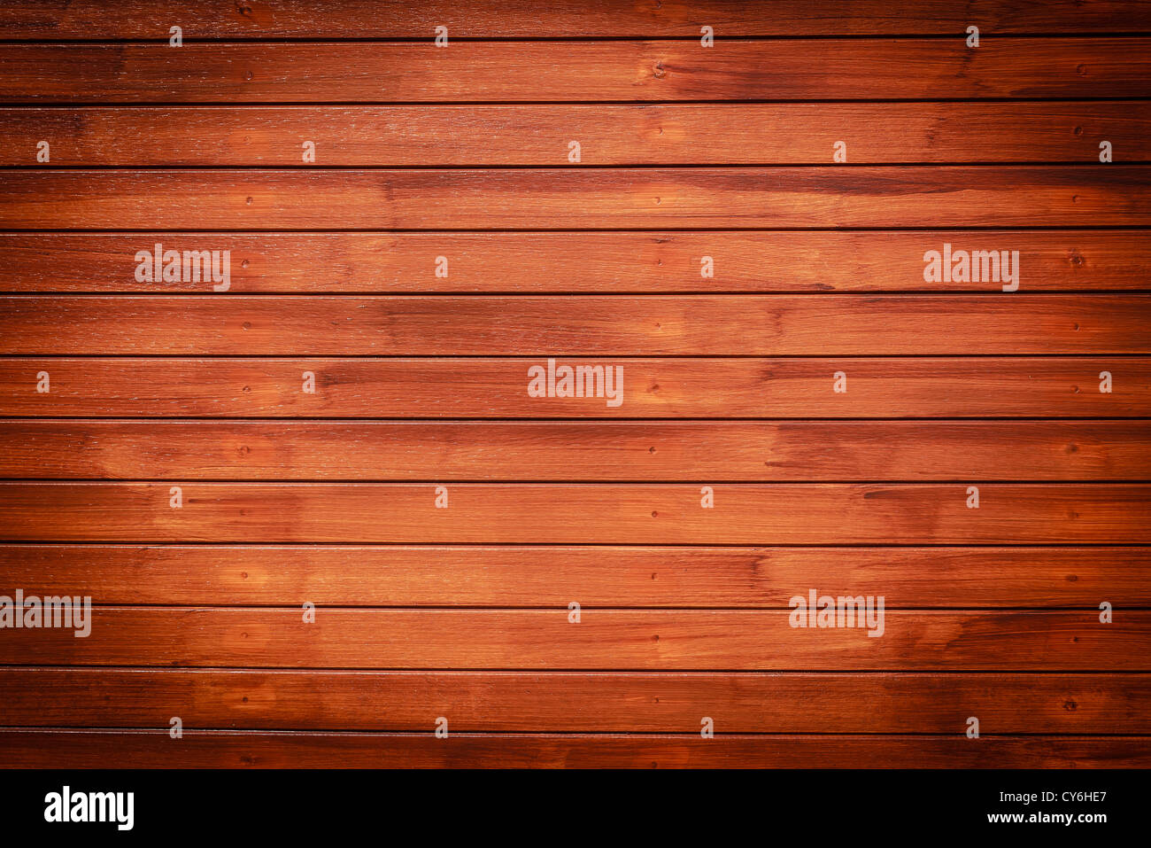 Wood texture background in horizontal pattern, dark brown color Stock