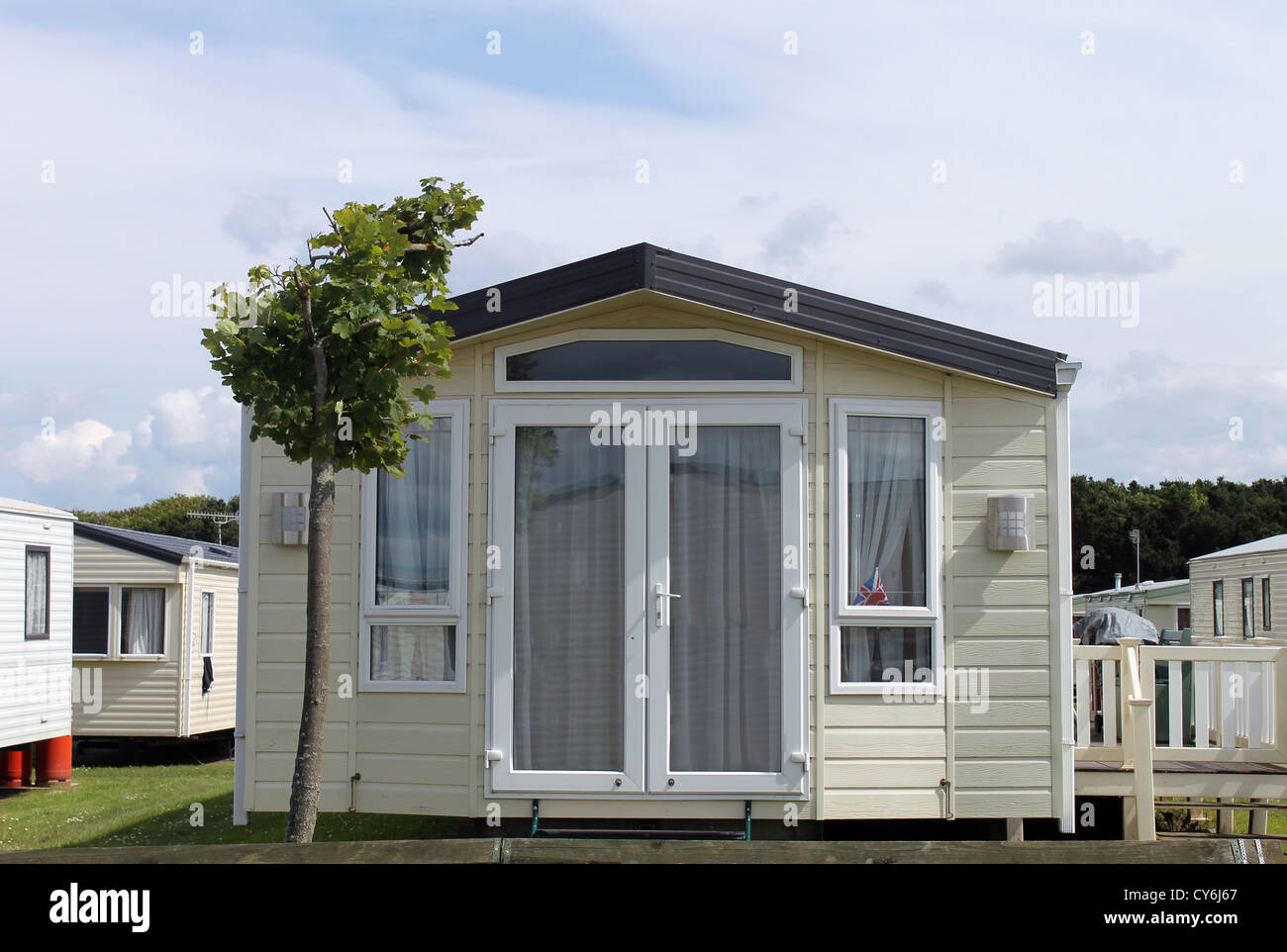 Static caravan hires stock photography and images Alamy