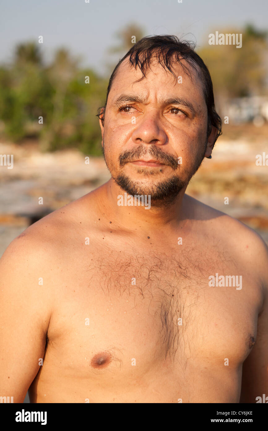 Aboriginal man. Darwin, Northern Territory, Australia Stock Photo