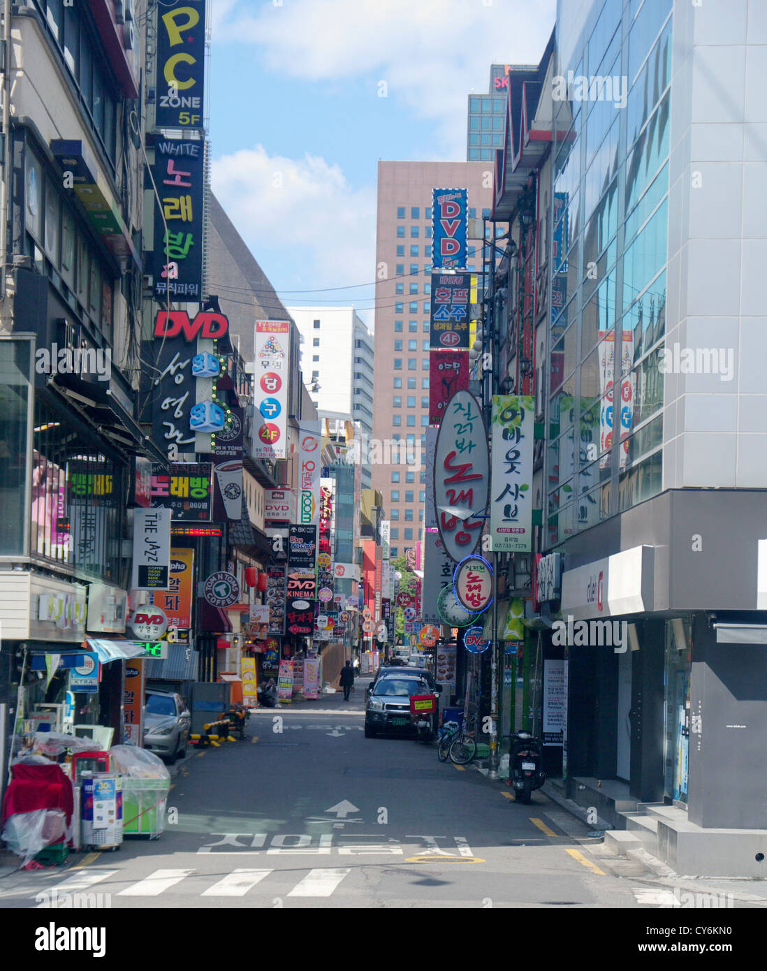 old shopping  street  in Dongdaemun Seoul South Korea  Stock 