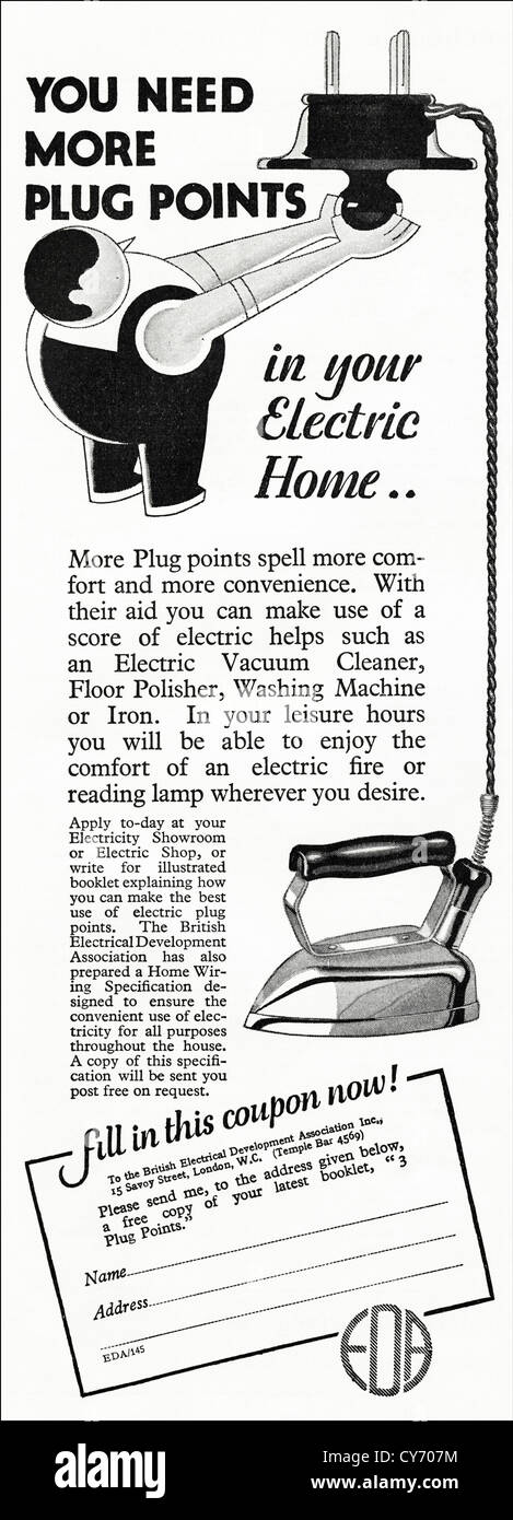1930s house advert hi-res stock photography and images - Alamy