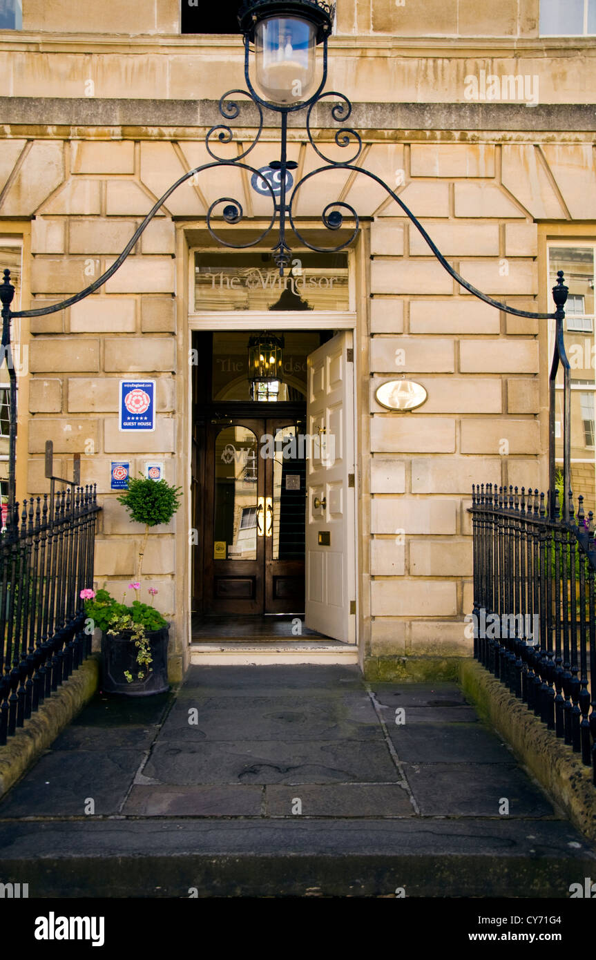 The Windsor Hotel on Great Pulteney Street in Bath Stock Photo - Alamy