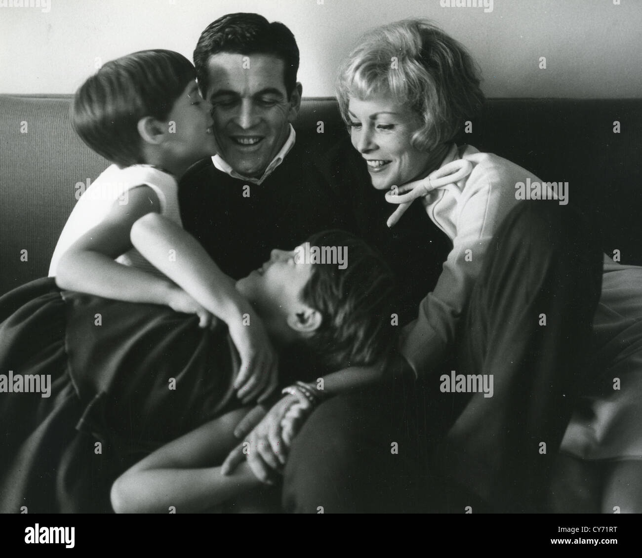 JANET LEIGH US film actress with fourth husband Robert Brandt about