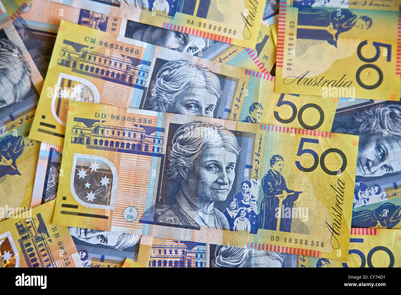 Australian dollars, bank notes Stock Photo