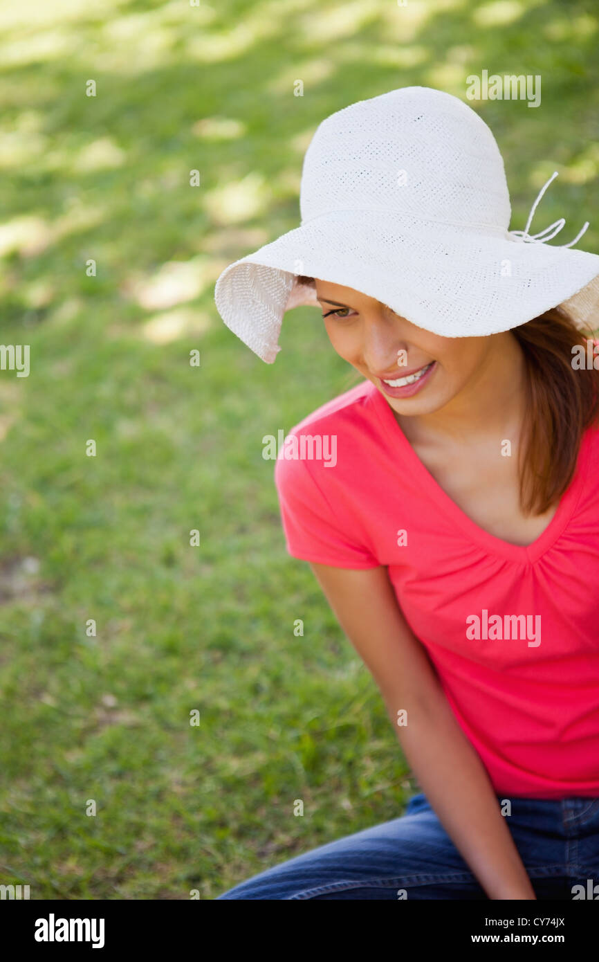 White woman wearing hat hi-res stock photography and images - Alamy