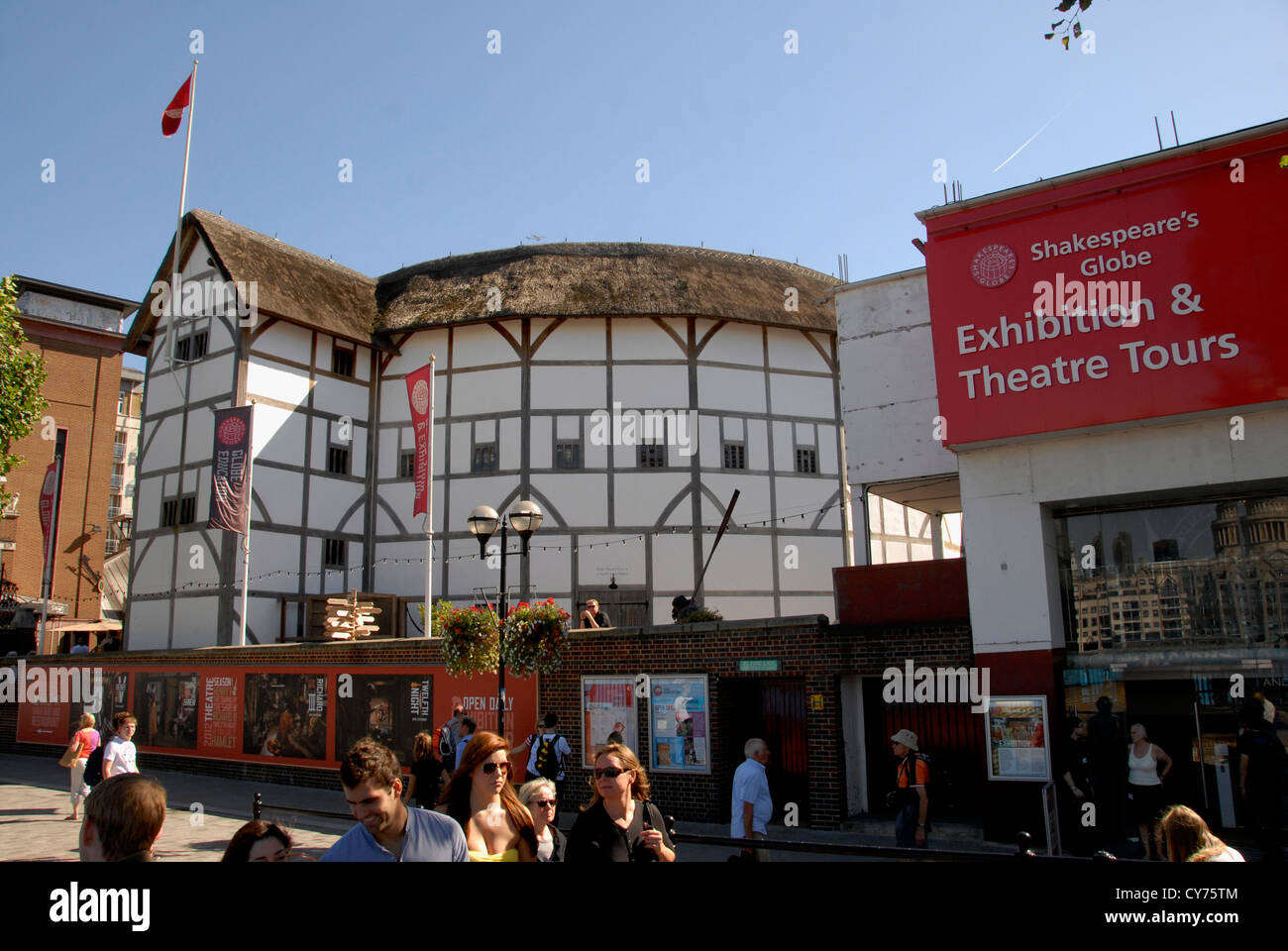 Shakespeare's Globe Theatre on South Bank London UK Stock Photo