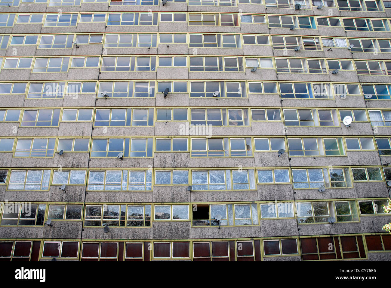 Heygate housing estate in Elephant and Castle prior to demolition. The