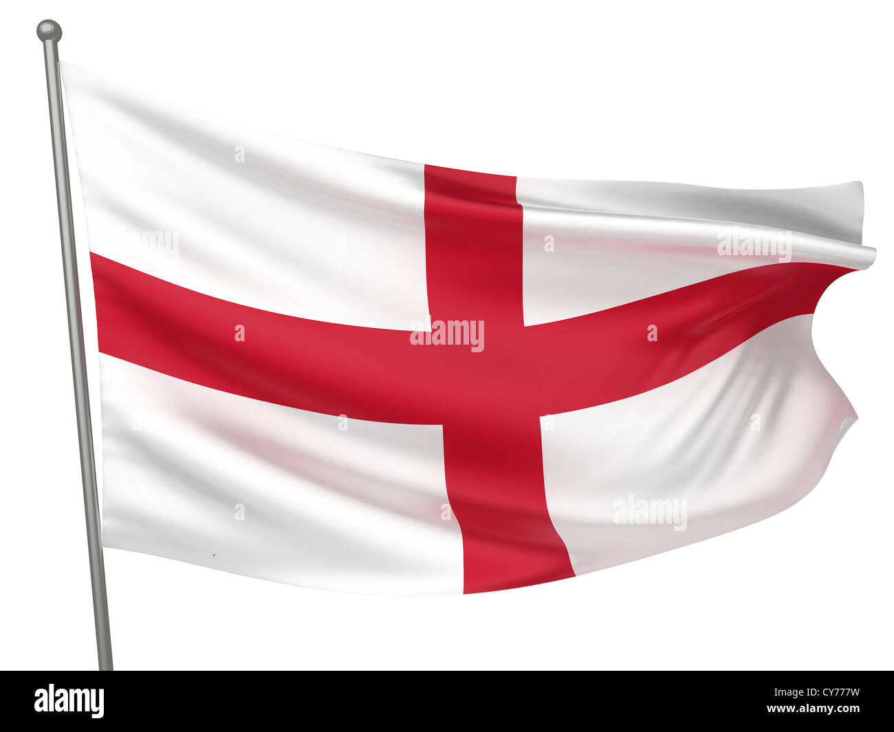 England National Flag - All Countries Collection - Isolated Image Stock Photo