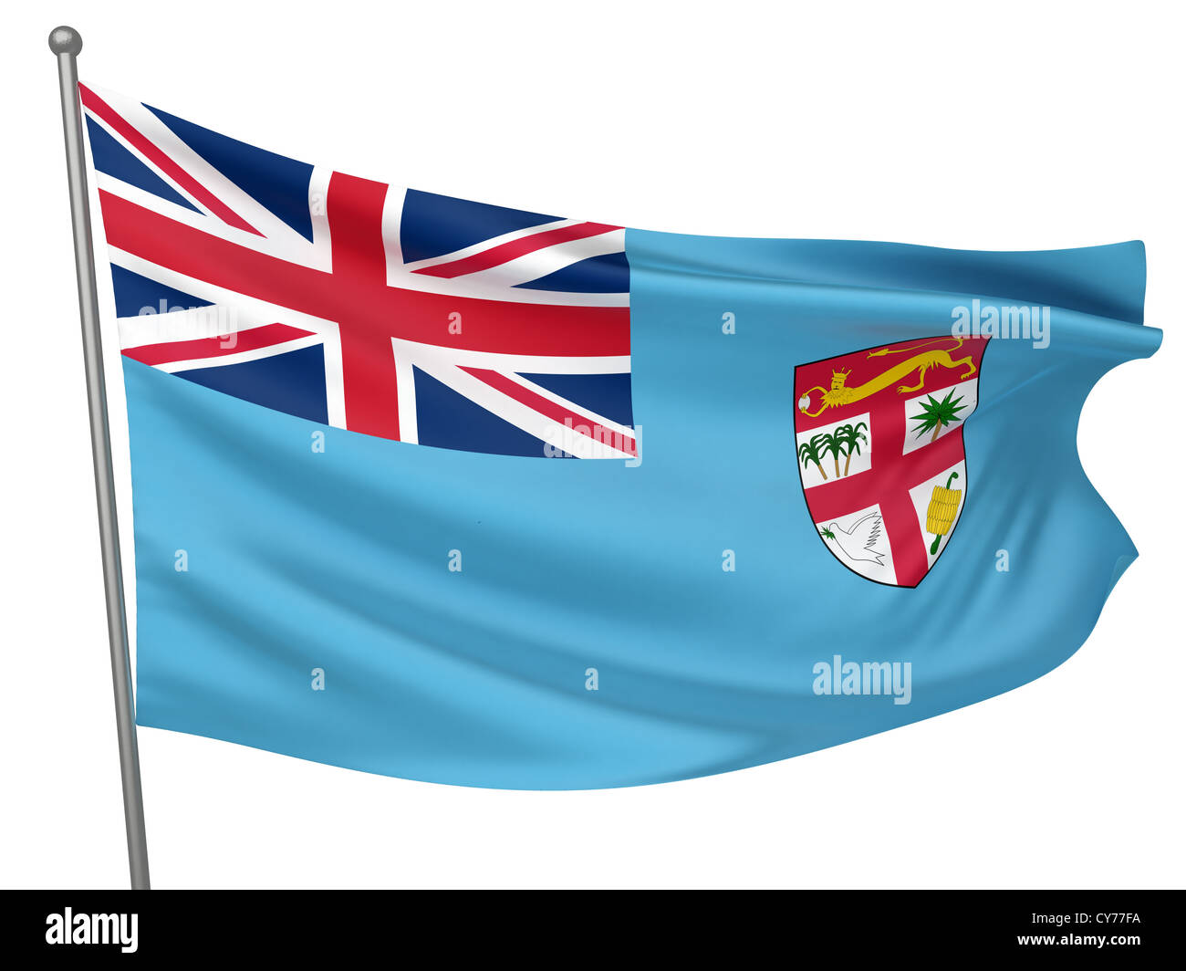 Fiji National Flag - All Countries Collection - Isolated Image Stock ...