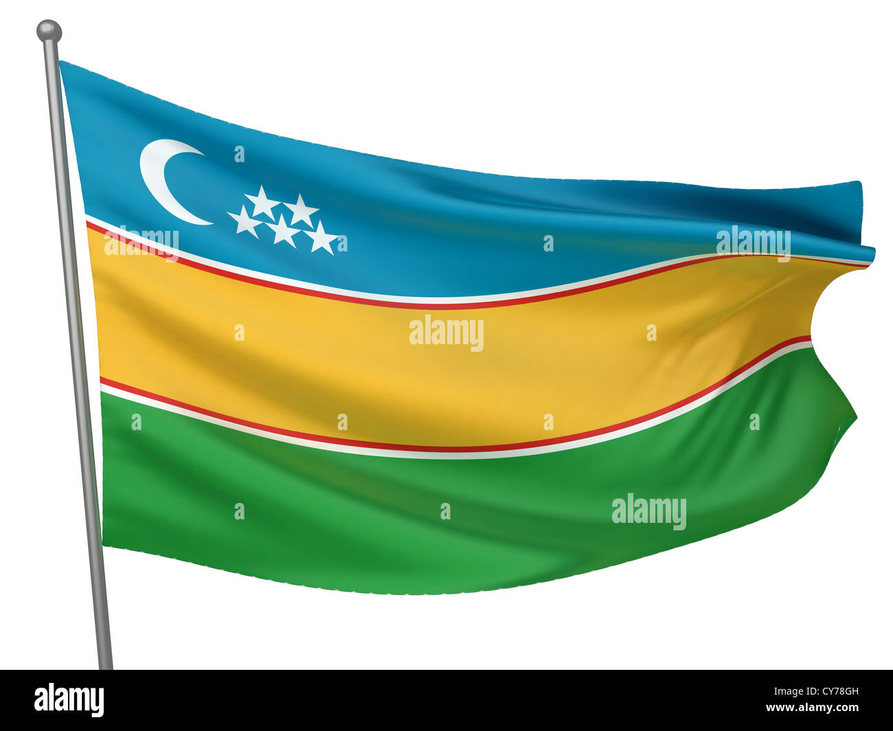 Karakalpakstan National Flag - All Countries Collection - Isolated