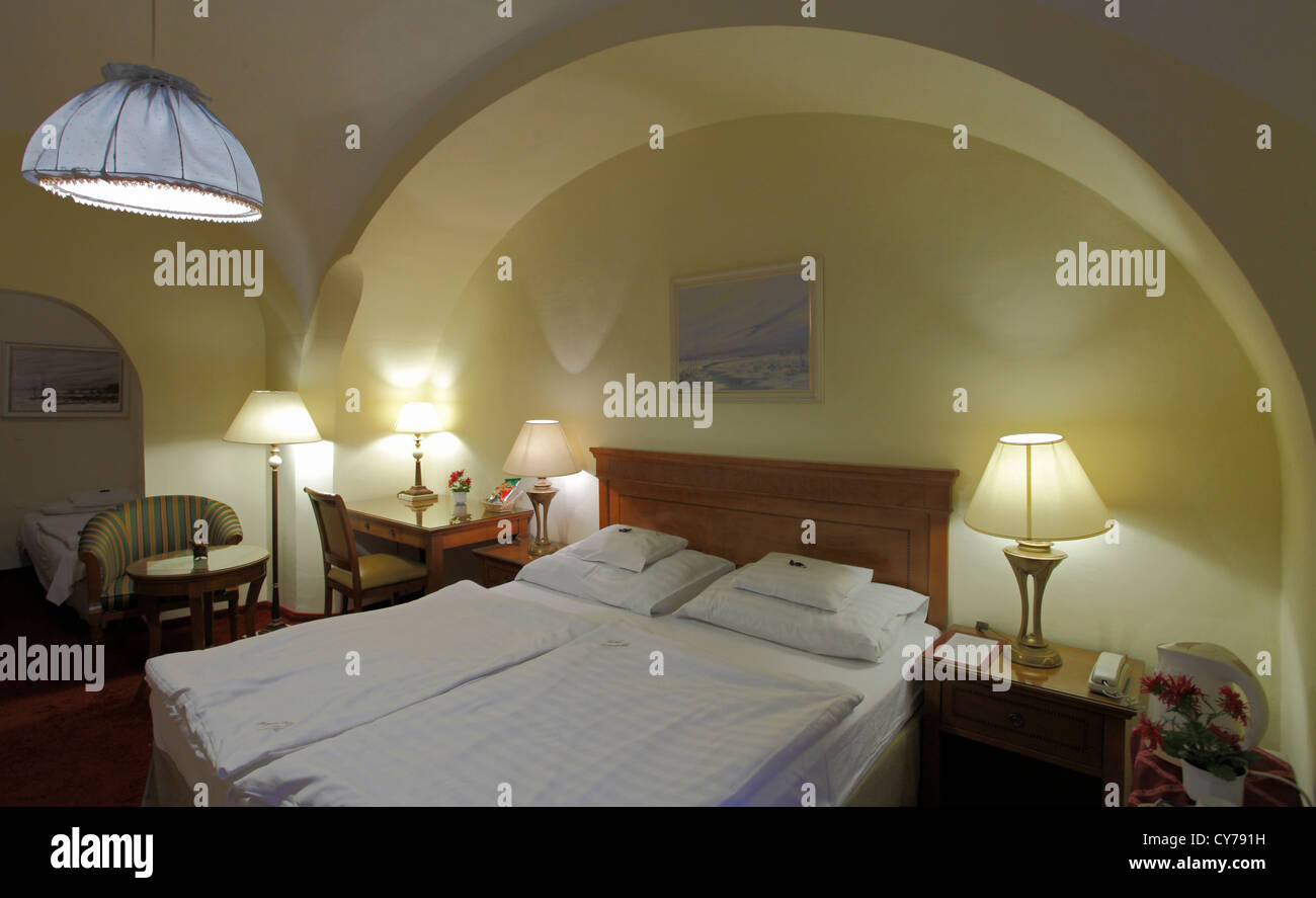 Hungary, Eger, Romantik Hotel, room, Stock Photo