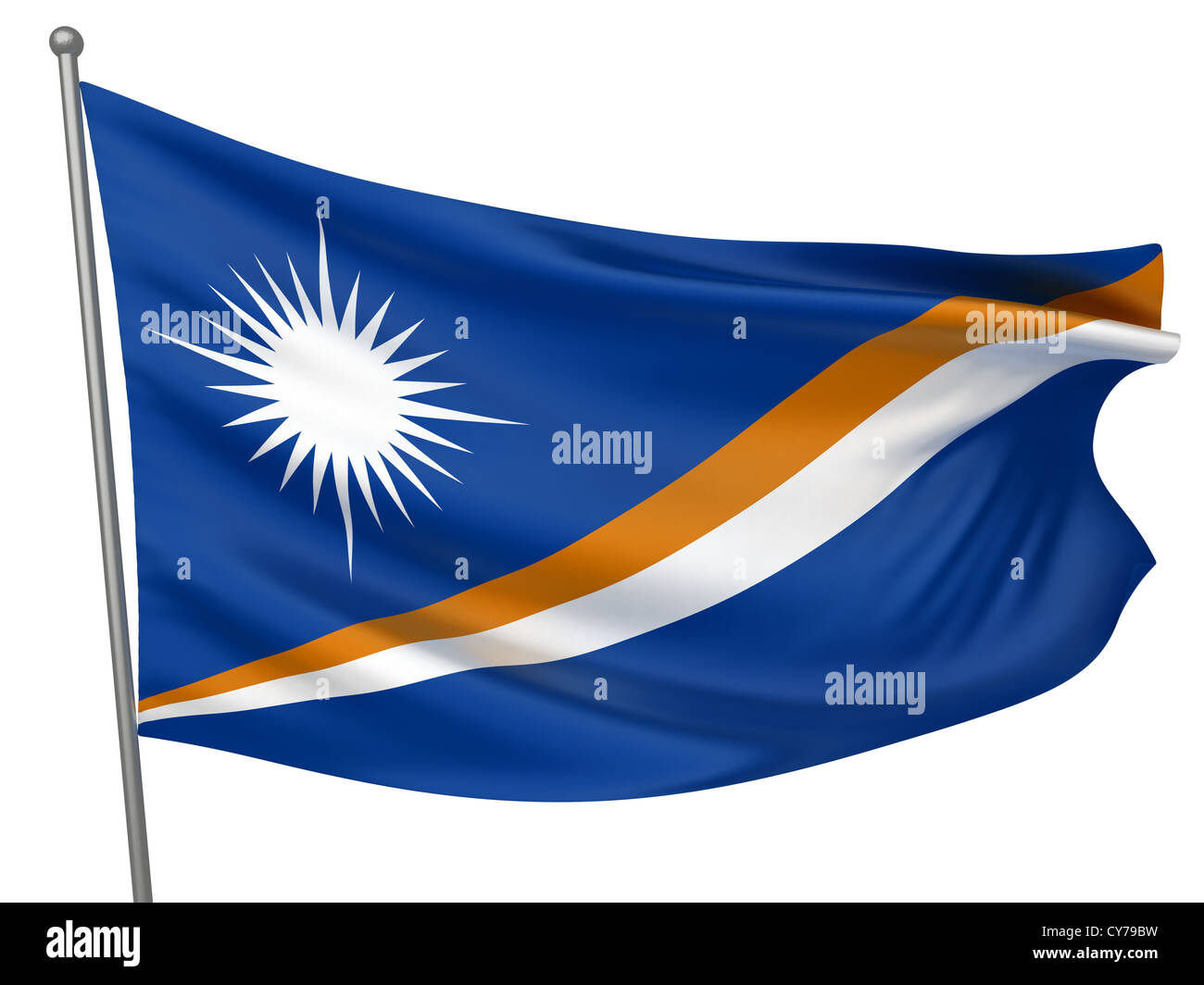 Marshall Islands Flag All Countries Collection Isolated Image Stock Photo Alamy