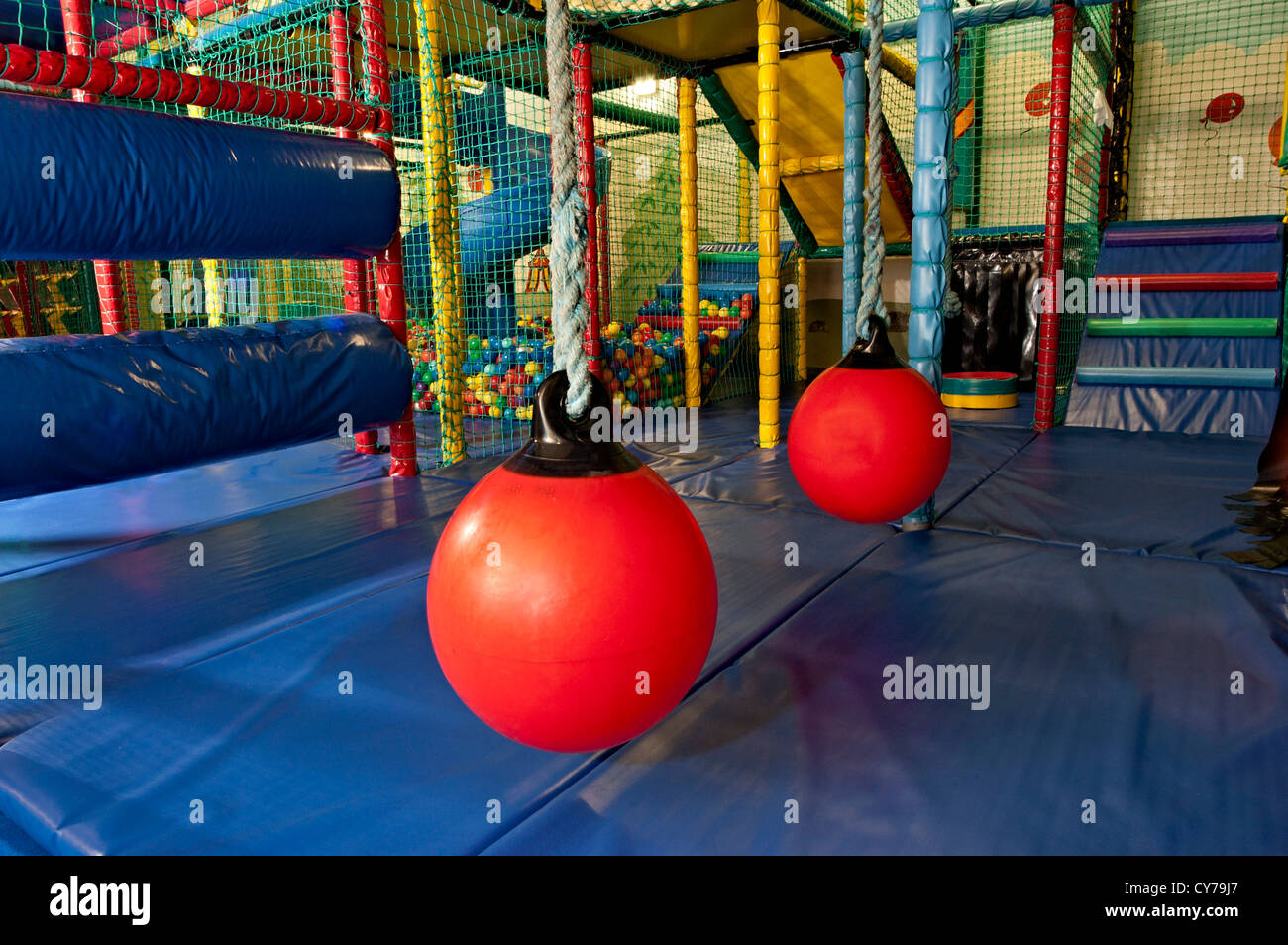 Indoor soft play climbing frame slide childhood hi-res stock photography  and images - Alamy
