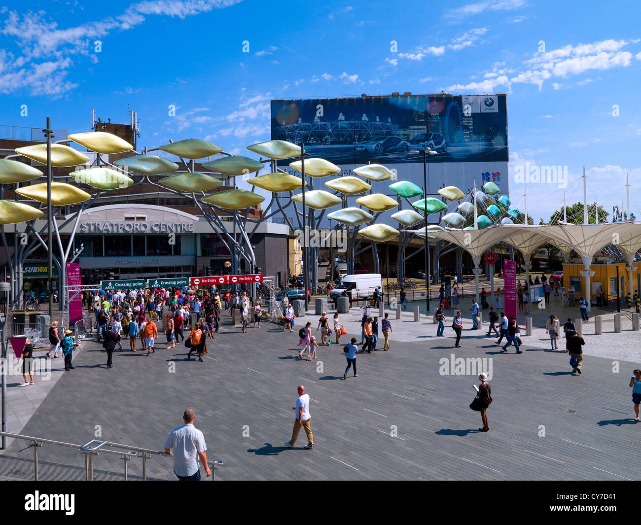 London Olympic Park Village Stratford East London UK Stock Photo Alamy