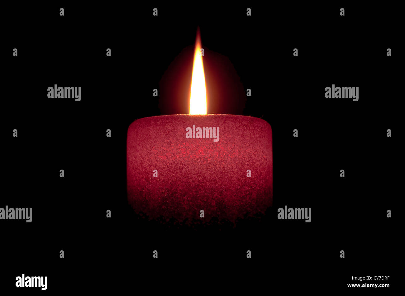 Candle Light With Black Background Stock Photo Alamy