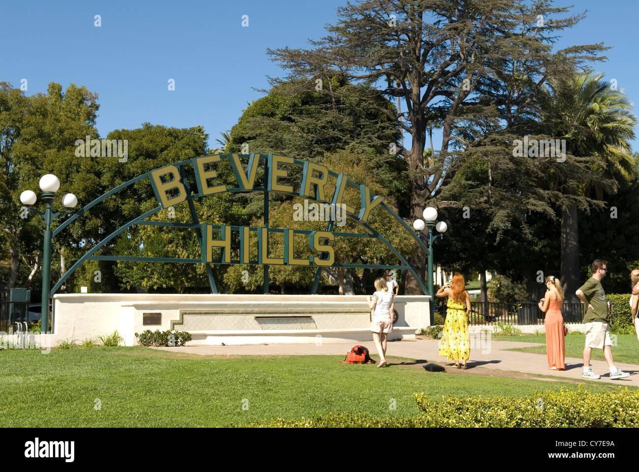Beverly Hills Sign California USA Stock Photo