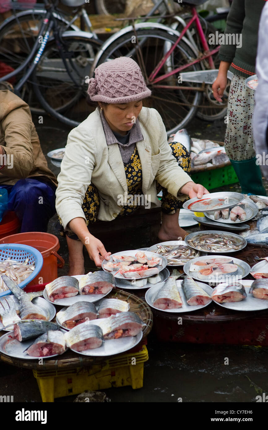 At the market of Hue Stock Photo