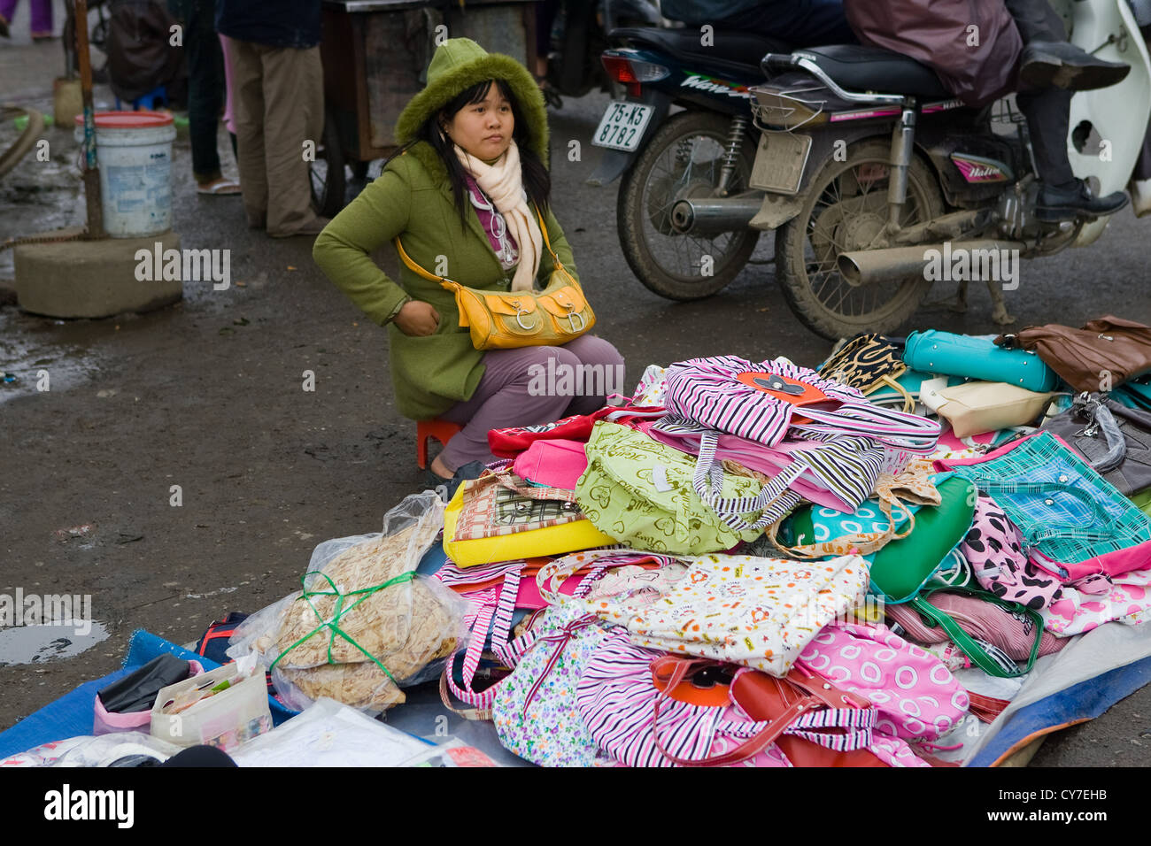 At the market of Hue Stock Photo
