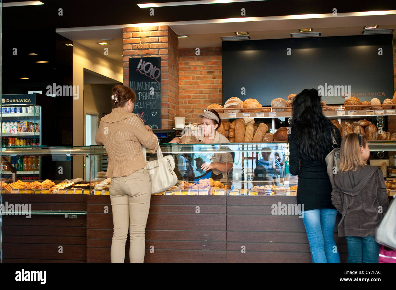 Bakery shop, Zagreb, Croatia Stock Photo Alamy
