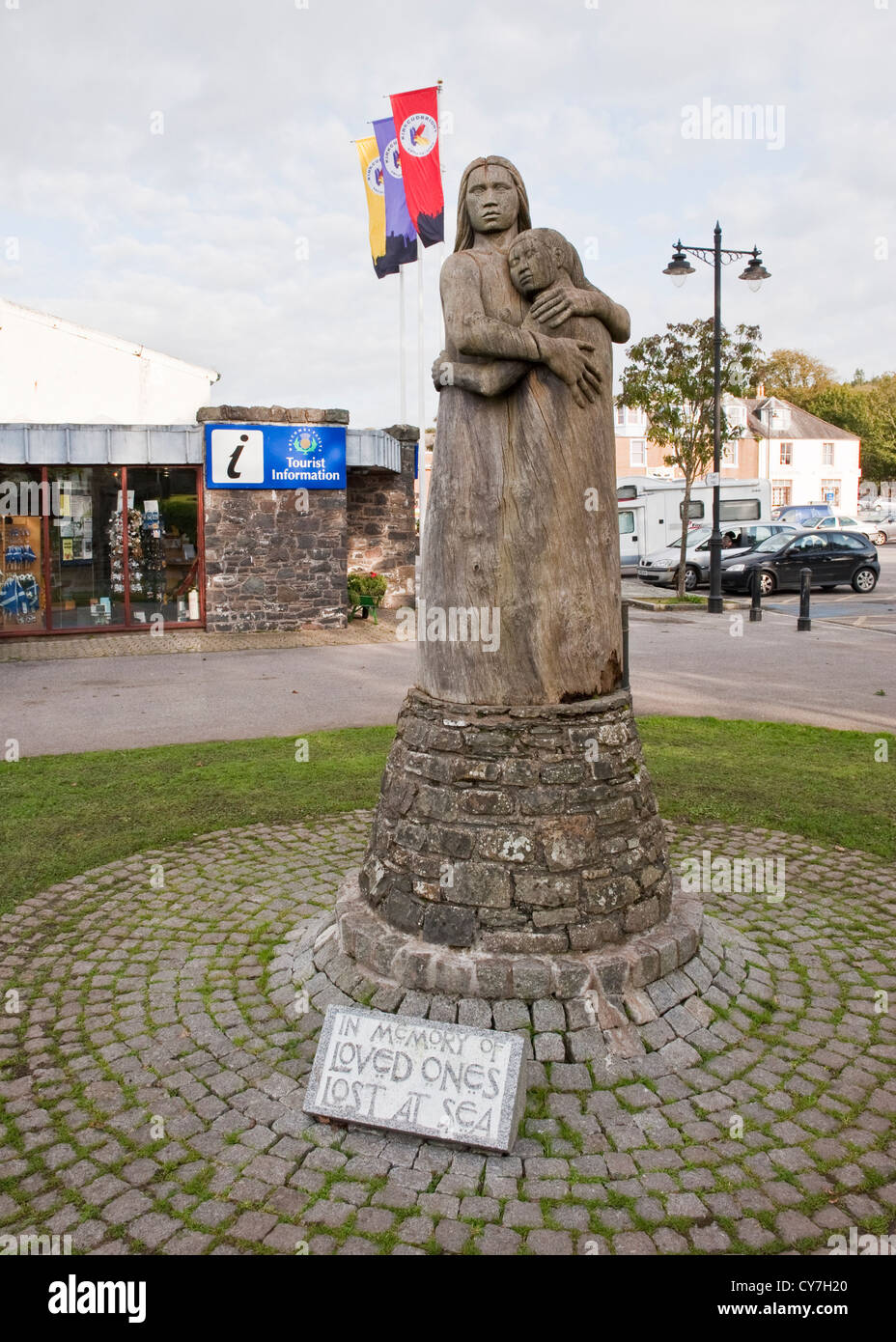 Memorial statue for Dumfries and Galloway sailors lost at sea Stock Photo