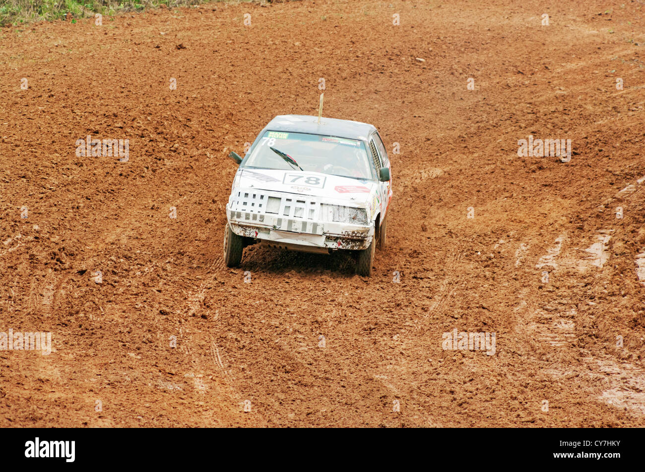 Racing car with board number 78 on racing road Stock Photo - Alamy