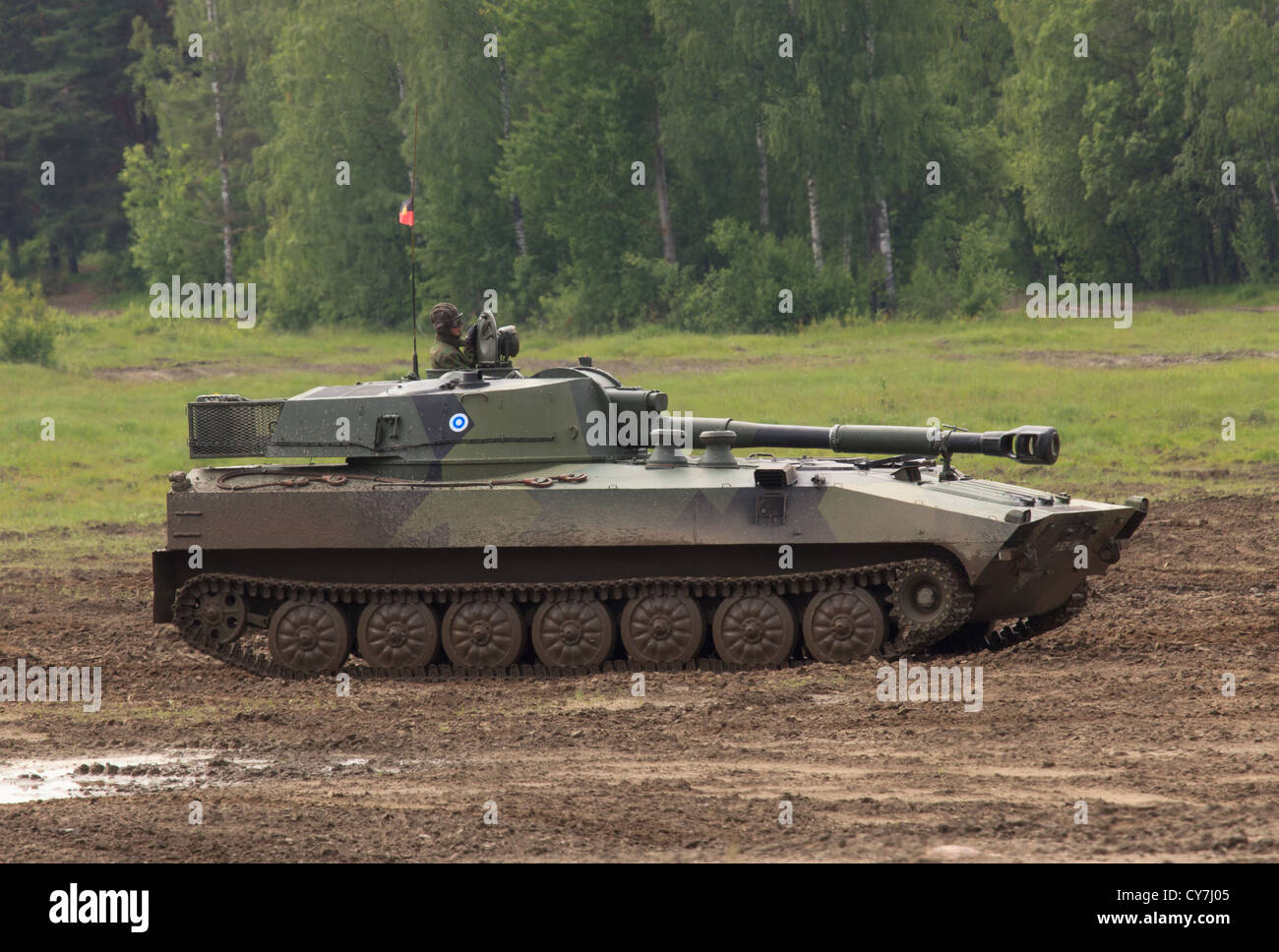 Self-propelled 2S1 howitzer of the Finnish Army Stock Photo: 51184229 ...