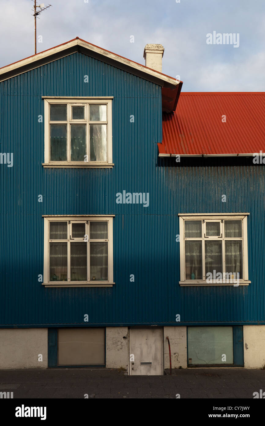 A traditional house in Reykjavik in Iceland Stock Photo Alamy
