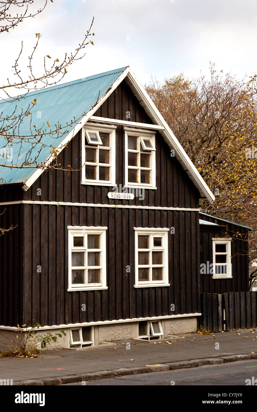 A traditional house in Reykjavik in Iceland Stock Photo Alamy