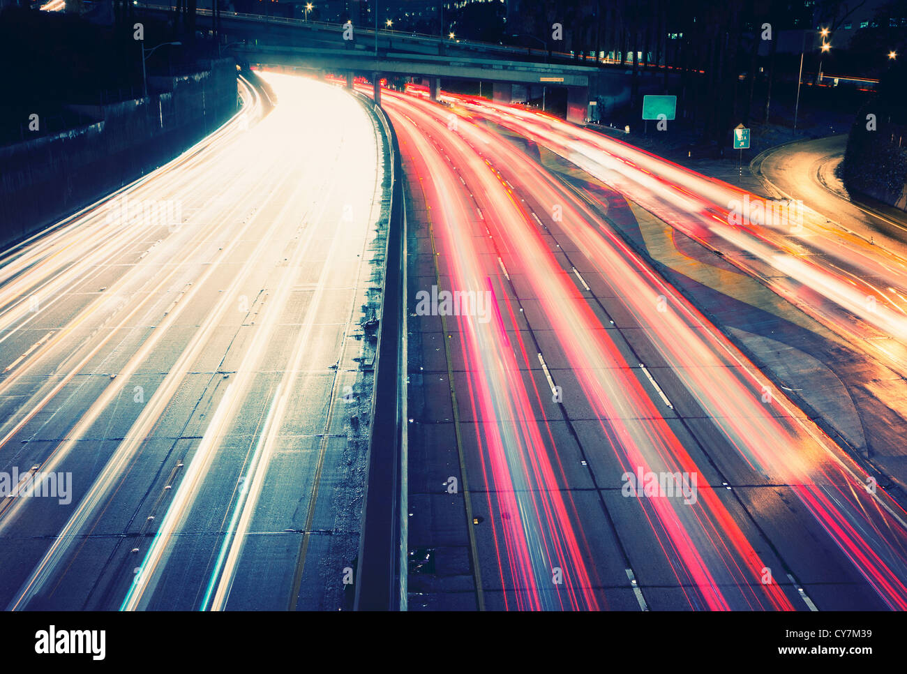City traffic timelapse night fast hi-res stock photography and images ...