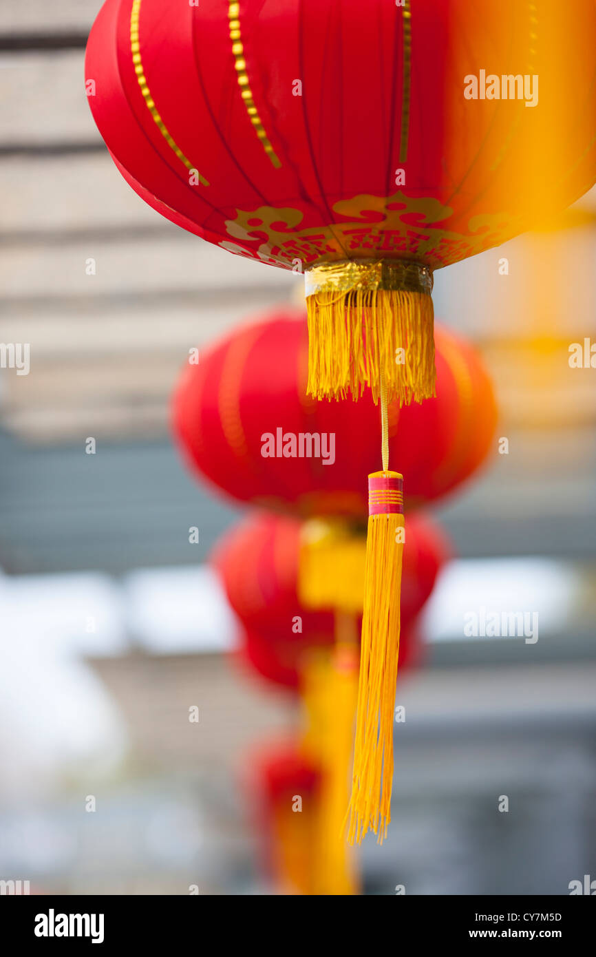 Red lantern in the Chinese new year season,beijing park Stock Photo - Alamy