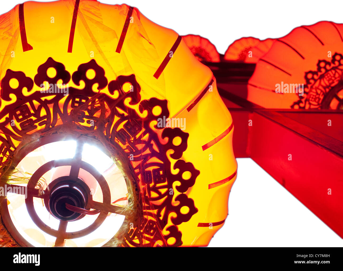 Chinese lanterns illustration hi-res stock photography and images - Alamy