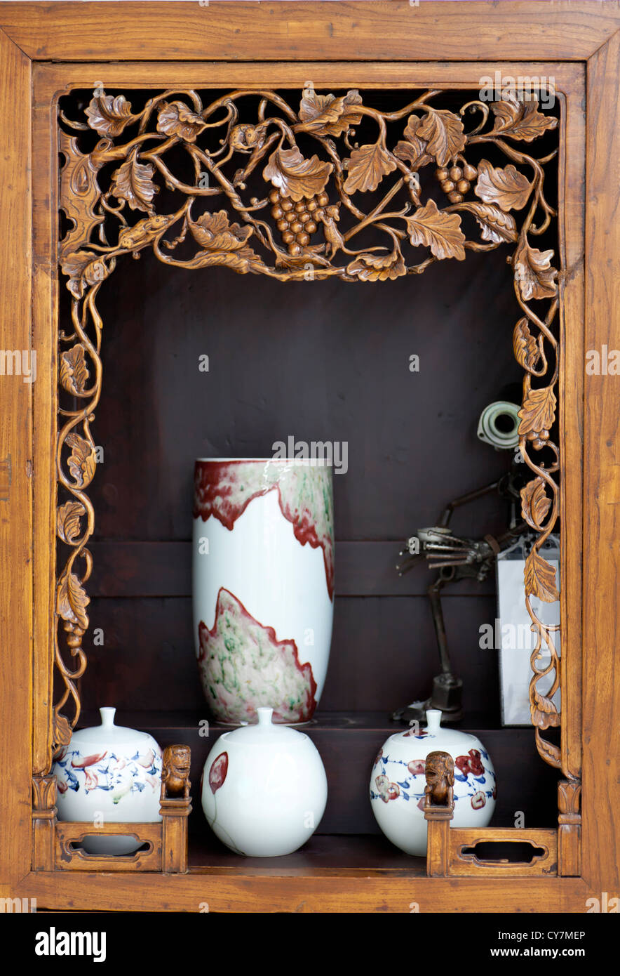 Chinese vintage furniture frame,Shanghai Stock Photo