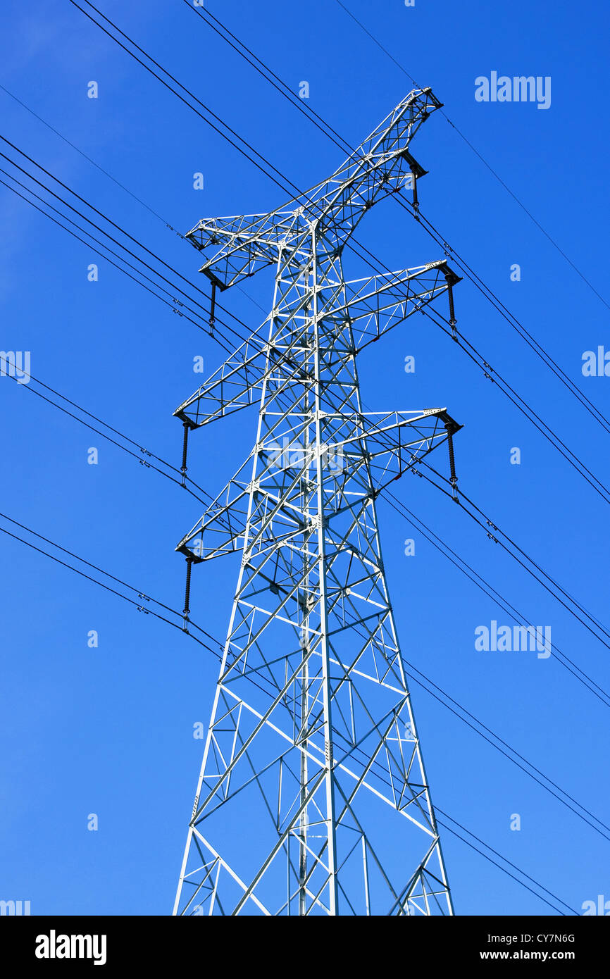 power transmission tower Stock Photo Alamy