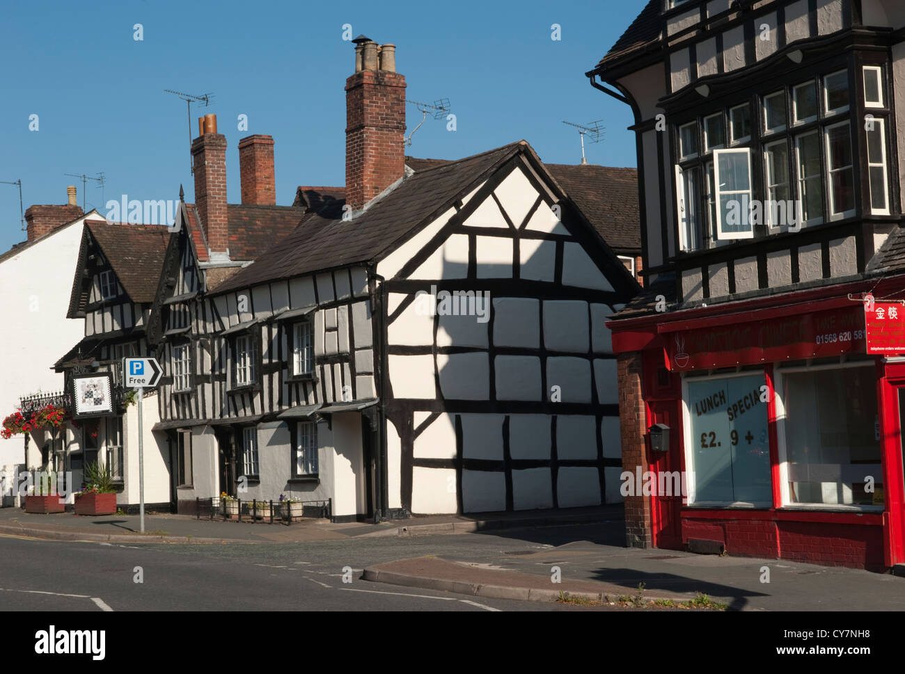 Street scene in Leominster Stock Photo Alamy